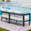 Canapé de patio pour 3 personnes avec coussins épais-1683583054