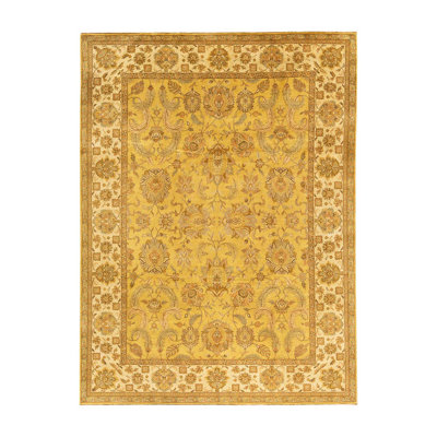 Wool Oriental Area Rug in Cream