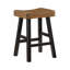 Ensemble de 4 tabourets à hauteur de comptoir, table et tabouret de comptoir transitionnels, meubles en bois d'hévéa noir et brun-565115105-565115108-565115110