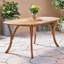 Table de salle à manger d'extérieur en bois 70 po avec plateau décoratif