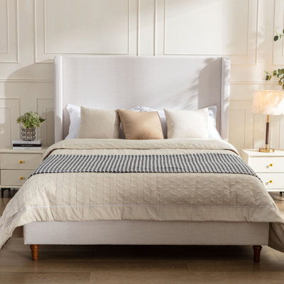 Grand lit tapissier Harper