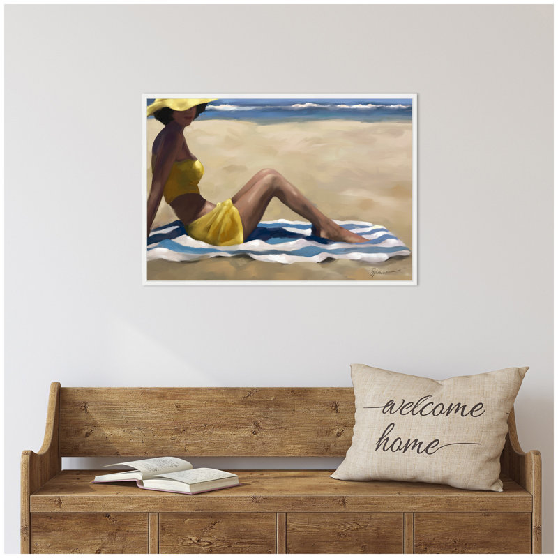 «Sunny Side» par Mary Sparrow, reproduction d'art sur toile encadrée