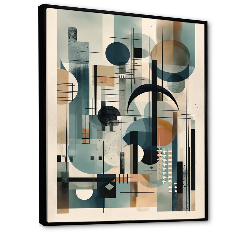 Bleu, orange, minimalisme, profondeurs tranquilles - minimalisme, art mural, salon, H 20 po x l 12 po x P 1 po