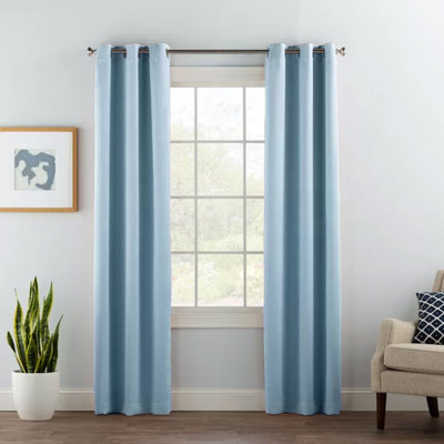 Solid Room Darkening Grommet 1 Piece Single Curtain Panel
