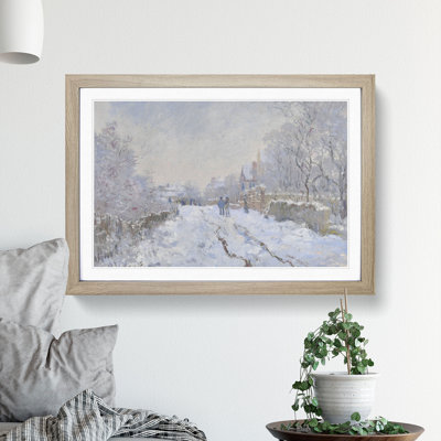 Snow at Argenteuil by Claude Monet - Picture Frame Painting