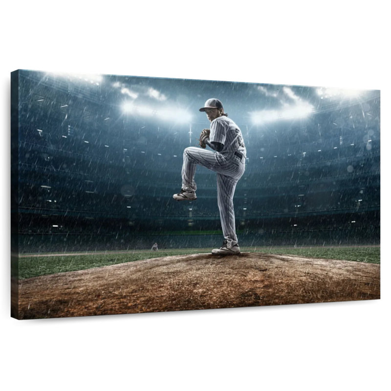 Sireci Baseball Pitching, 16" H x 24" W