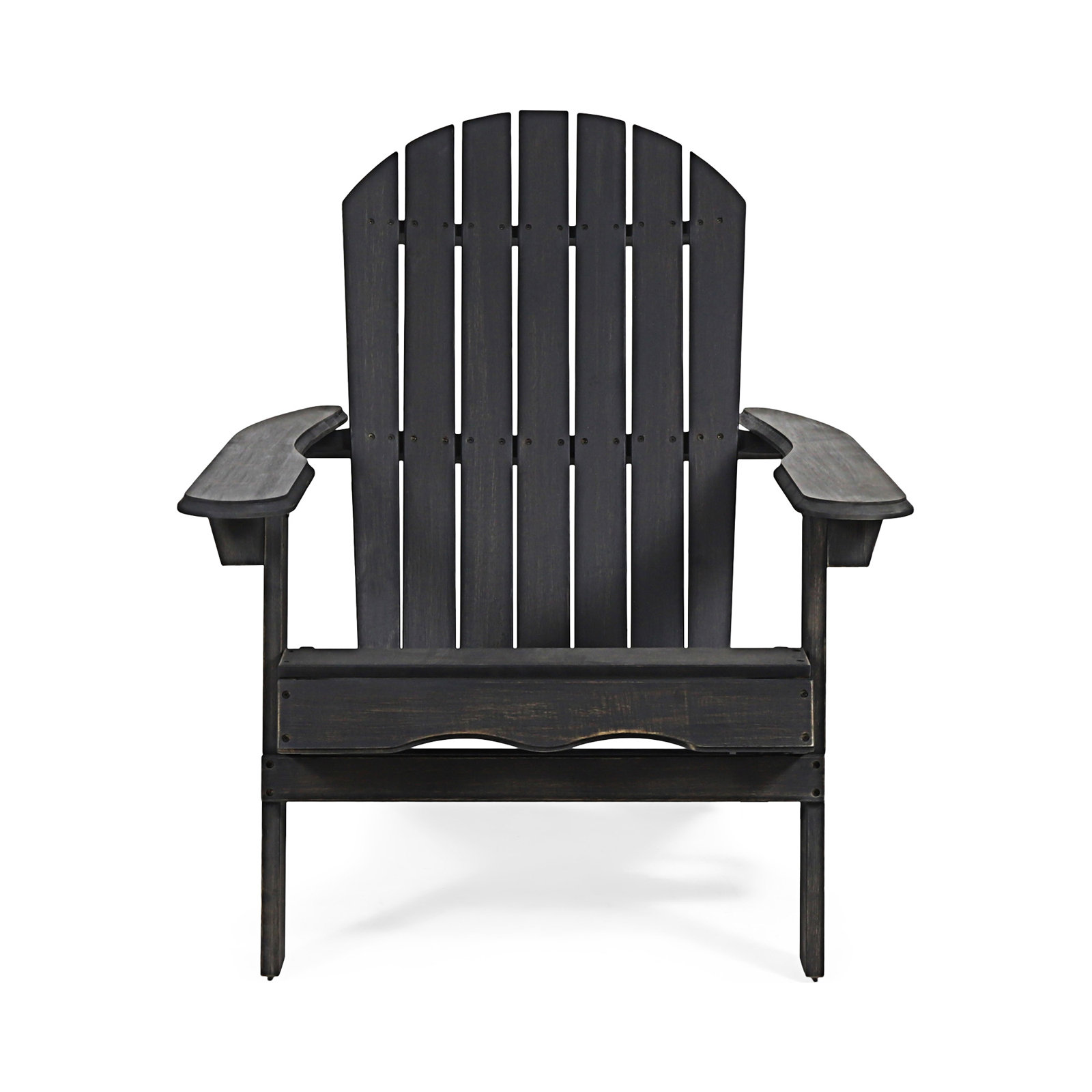 Kalicki Outdoor Adirondack Chair, Dark Gray