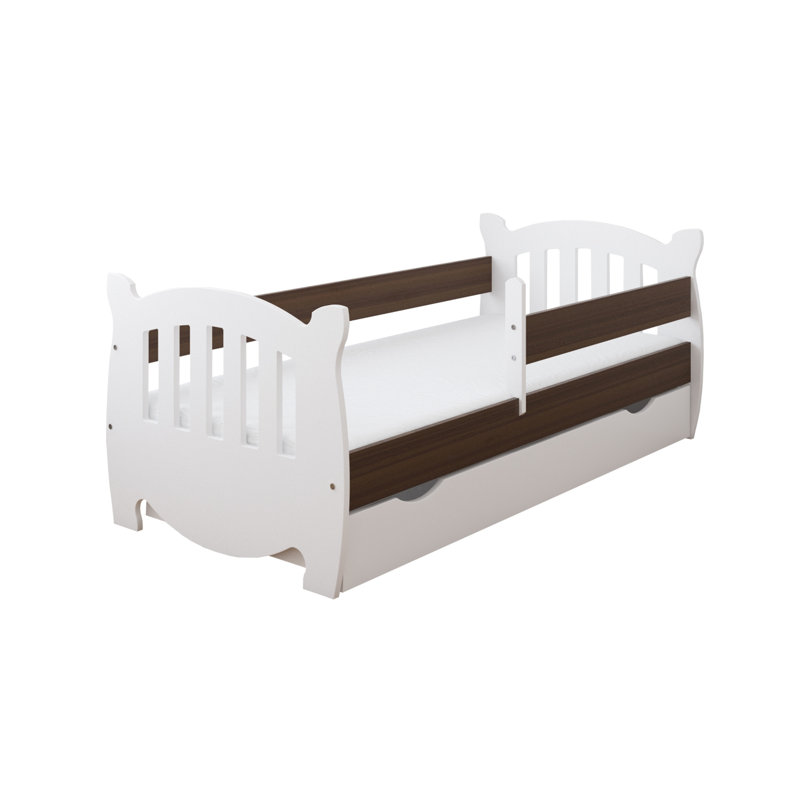 Langston Cabin Bed with Storage Included, 80 x 140 cm, Nut