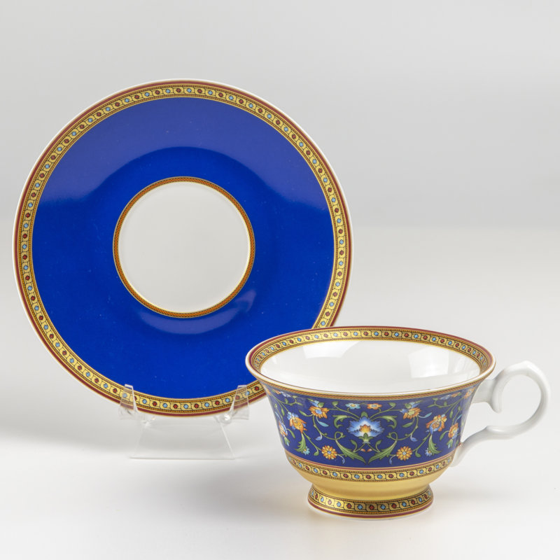 Ensemble de 2 tasses et soucoupes Bone China Royal Sapphire