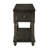 Montevideo Collection Mid-Century Modern Wood End Table with Drawer and Storage Shelf, Rectangular Veneer Side Table for Living Room, Bedroom and Small Spaces, Black-707586243