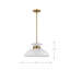 Luminaire suspendu en forme de dôme à 1 lumière Giles-520121425-520121427