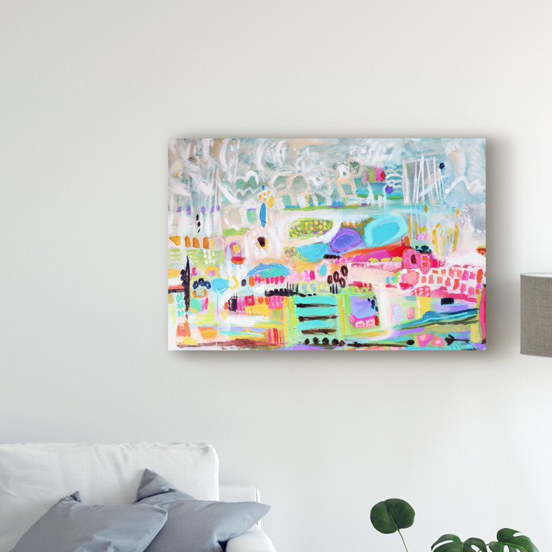 « abstract clouds », impression sur toile tendue, H 12 po x l 19 po x P 2 po