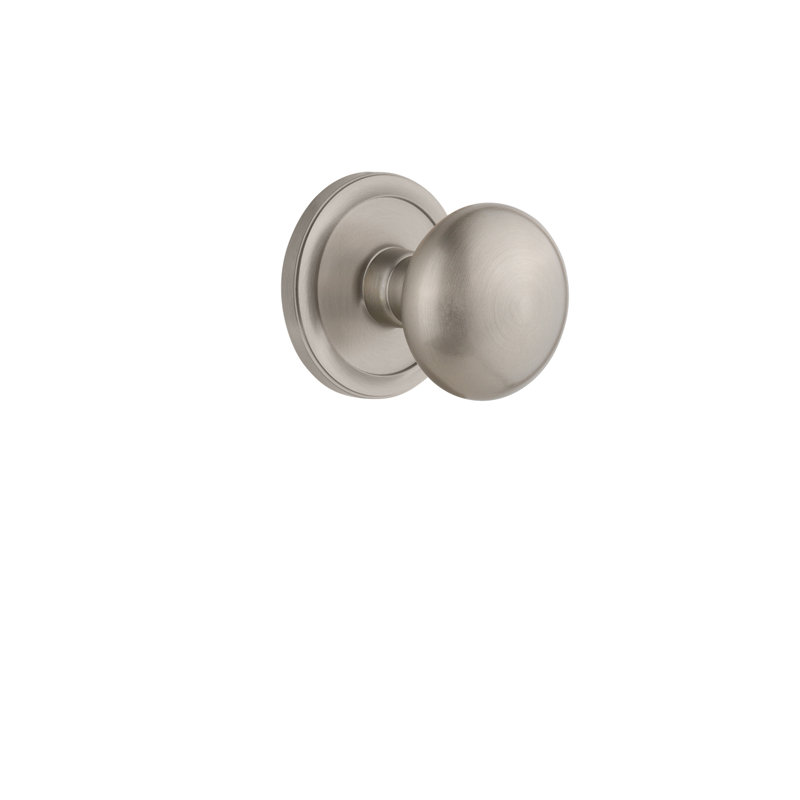 Fausse rosette Grandeur Circulaire, Nickel satiné