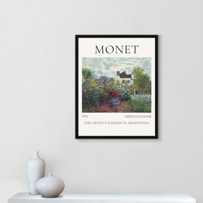 Old Masters Collection "Artists Garden in Argenteuil" Print