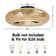 Aadhyasri 20" Rattan Caged Ceiling Fan With Light Kit And Remote Control