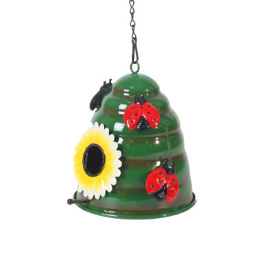 Iron bird fe eder Bird Feeder Iron Hanging Bird Feeder Creatives Garden Decoration Or Home Decoration Outdoor Courtyard Or Balcony Bird Feeder Ornament Handicraft Gift