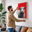Sheep Portrait Modern - Wrapped Canvas-943259656-943259651