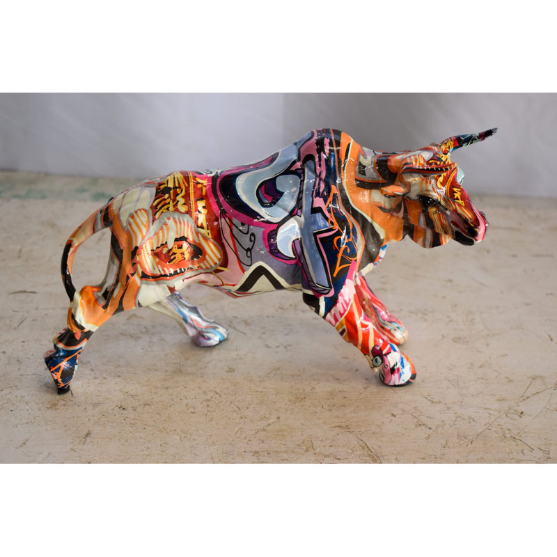 Statue en résine de style pop art moderne Nifao Collection 12 po x 4 po x H 8 po