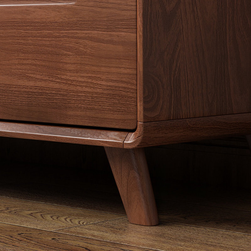 Commode d'appoint moderne en bois d'hévéa