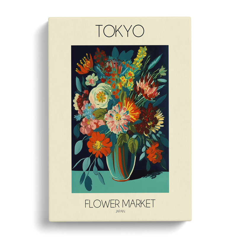 Tokyo Flower Market Exhibition 9 - Wrapped Canvas, 76cm H x 50cm W