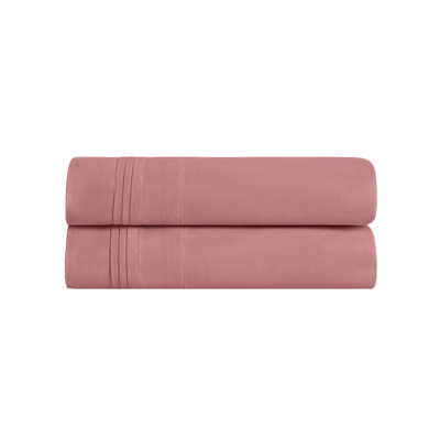 Aldin 650 Thread Count Certified Egyptian Cotton Solid Color Pillowcase Set