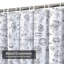 Rideau de douche imperméable Doodle Boat Nautical Marine Life avec 12 crochets-200915350