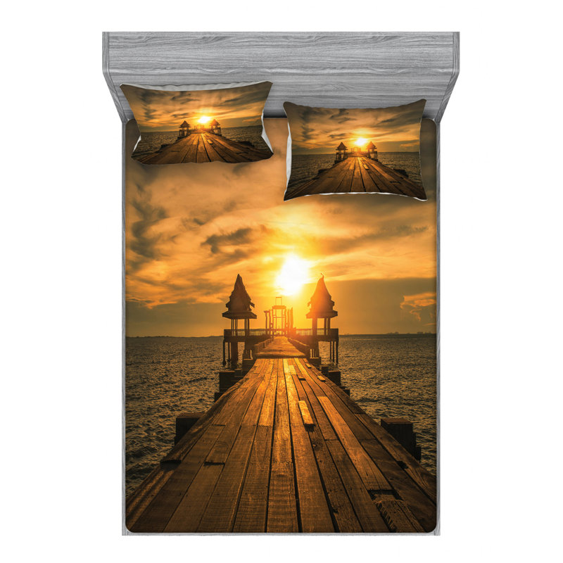 Microfiber Sheet Set, Queen Sheet Set + Fitted Sheet + 2 Pillowcases