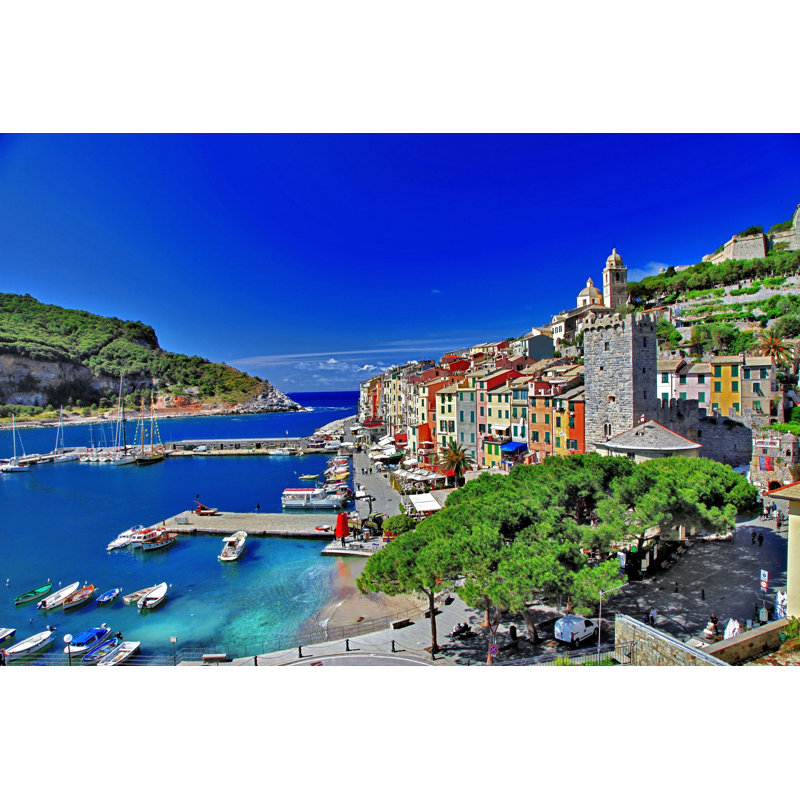 Lititz Beautiful Ligurian Coast par - Photographie de toile tendue, H 8 po x l 12 po
