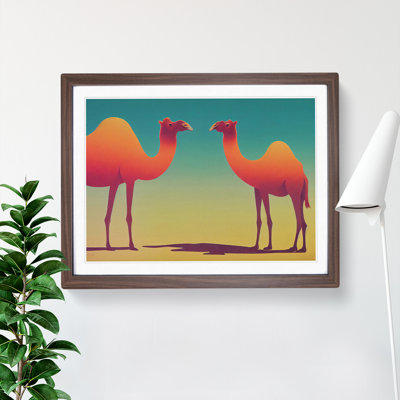 Two Camels - Framed Print
