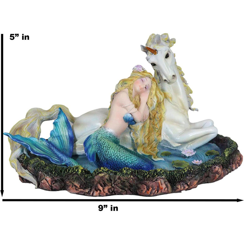 Sirène Eleanor, sirène princesse Ariel et licorne