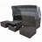 Outdoor Patio Rectangle Daybed With Retractable Canopy, Wicker Furniture Sectional Seating With Washable Cushions, Backyard, Porch-2071650310