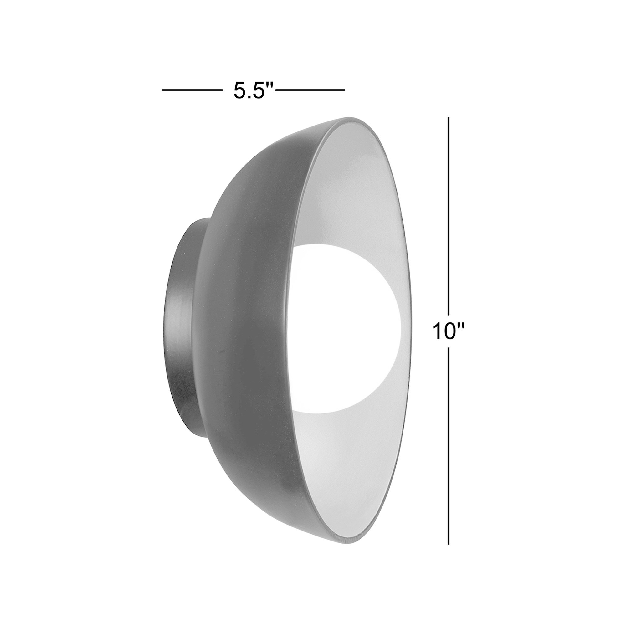 Rana Single Light Ceramic Dimmable Flush Mounted Sconce, White Crackle