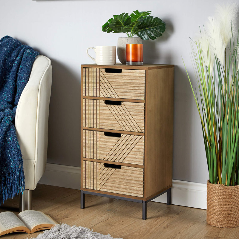 Reymi 35cm W 4 - Drawer Chest of Drawers