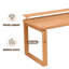 Bureau rectangulaire brun en bois massif-1232333139