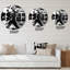 Horloge murale moderne Cyborg Body II monochrome-60329285