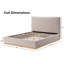 Aspen Wood Base Upholstered Boucle Platform Bed-114509199-114509196