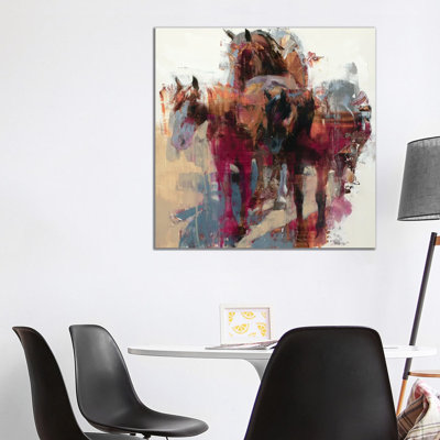Three Stooges by Julie T. Chapman - Wrapped Canvas Painting