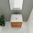 Karleah 24.07 " W Freestanding Standard Free Standing 1 Single Vanity Bathroom Vanity With Stone Top