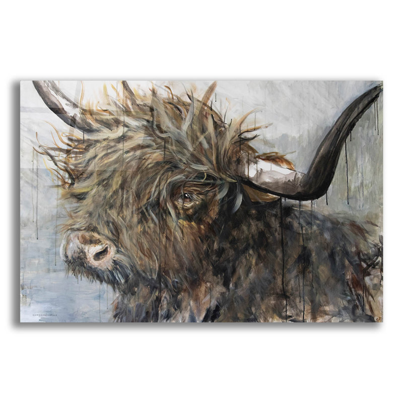  «Sweet Cow» par Kamdon Kreations, art mural en verre acrylique, 24 po x 16 po, H 16 po x l 24 po