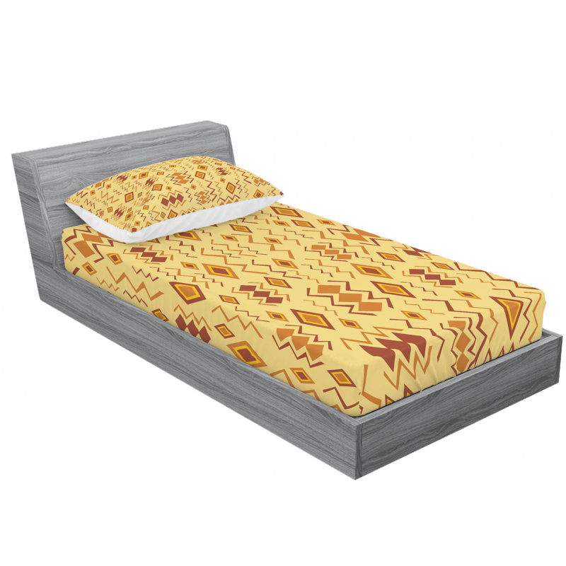 Ensemble de draps en forme de « excentrique », Ensemble de draps pour lit simple avec drap-housse