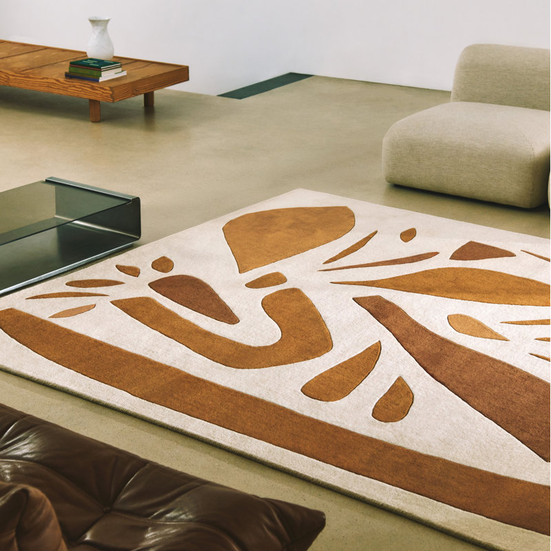 Alpha Hand Tufted Wool Area Rug, Rectangle 5'7" x 6'7"