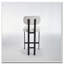 Tabouret de bar rembourré en tissu avec pieds en métal noir pour salle à manger / îlot de cuisine / bar-972728770