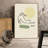 Picasso Stretching Cat With Green Circles Minimalist Art Framed On Canvas Print-70966194-70966195