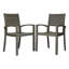 Chaises de patio grises - fabriquées avec une attention particulière portée aux détails des sièges d'extérieur en bois