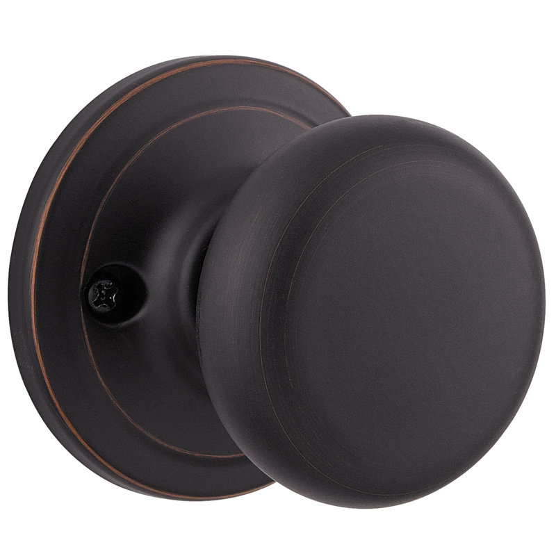 Juno Single Dummy Door Knob, Venetian Bronze