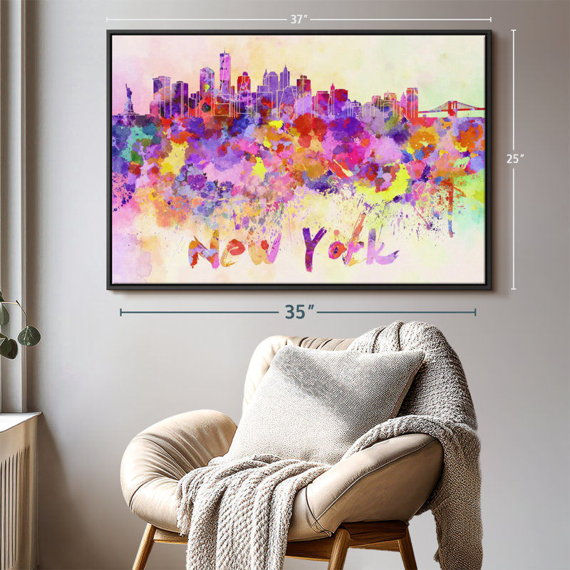 «New York City Abstract», H 25 po x l 37 po