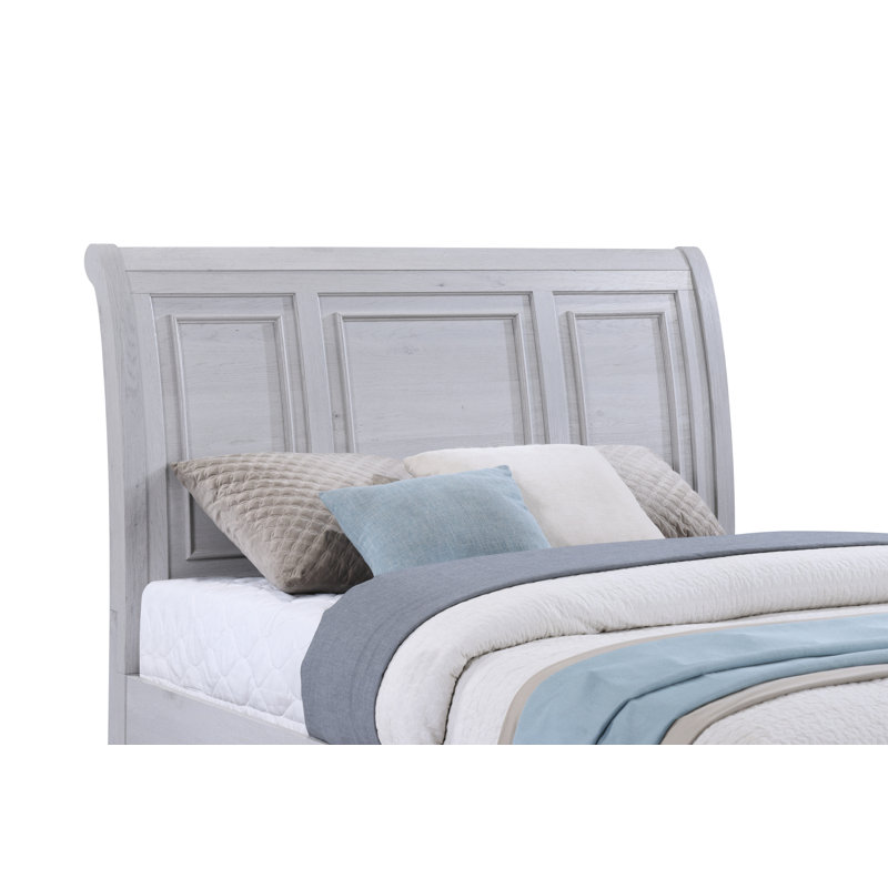 Warm Gray Storage Bed With 2-drawers, Queen