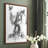Graphite Abstract II Framed Print - Solid Wood-121752410-121752411