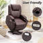 Fauteuil inclinable électrique lève-personne de 35 po de largeur avec masseur-54122511