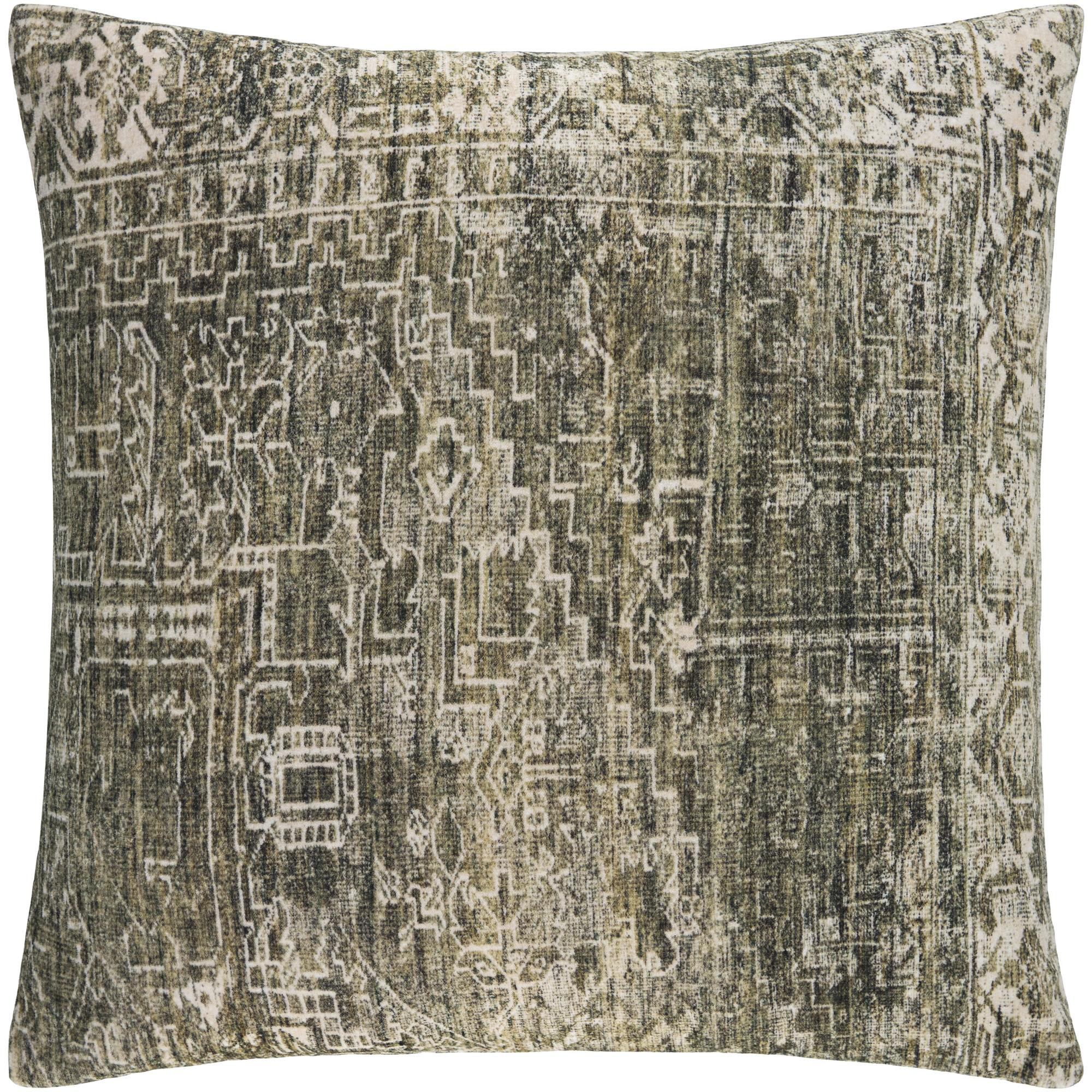 Galey Alix X Livabliss Toole Accent Pillow, Down, 20"H x 20"W, Green